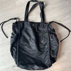 Large Black Lululemon Tote Bag